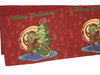 DaDa Bedding Red Santa Claus Christmas Tree Woven Tapestry Dining Table Runner (17615) - DaDa Bedding Collection