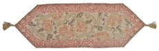 DaDa Bedding Set of 3 PCs - Floral Nature Garden Beige Woven Tapestry Table Runners (10072) - DaDa Bedding Collection