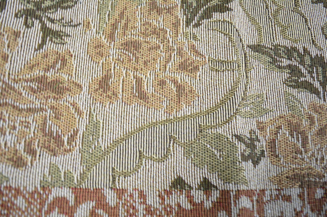 DaDa Bedding Set of 3 PCs - Floral Nature Garden Beige Woven Tapestry Table Runners (10072) - DaDa Bedding Collection