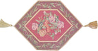DaDa Bedding Set of 3 PCs - Field of Roses Red Floral Woven Tapestry Table Runners (5594) - DaDa Bedding Collection