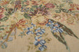 DaDa Bedding Wildflower Diamond Shape Floral Golden Beige Woven Tapestry Table Cloth Runner (3100) - DaDa Bedding Collection