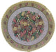 DaDa Bedding Festive Christmas Fiesta Floral Round Tapestry Table Cloth - DaDa Bedding Collection