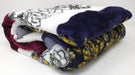 DaDa Bedding Botanical Floral Striped Carnations Mink Flannel Fleece Throw Blanket (XY9829) - DaDa Bedding Collection