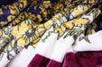 DaDa Bedding Botanical Floral Striped Carnations Mink Flannel Fleece Throw Blanket (XY9829) - DaDa Bedding Collection