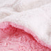 DaDa Bedding Luxury Blossom Pink Rose Buds Pink Sherpa Backside Faux Fur Throw Blanket (BL-171752) - DaDa Bedding Collection