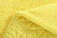 DaDa Bedding Happy Sunny Yellow Bright Quilted Ultra Sonic Reversible Throw Blanket Bedspread (BJ0107) - DaDa Bedding Collection