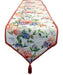 DaDa Bedding Vintage Romantic Roses Lovely Pink Floral Woven Tapestry Dining Table Runner (879) - DaDa Bedding Collection